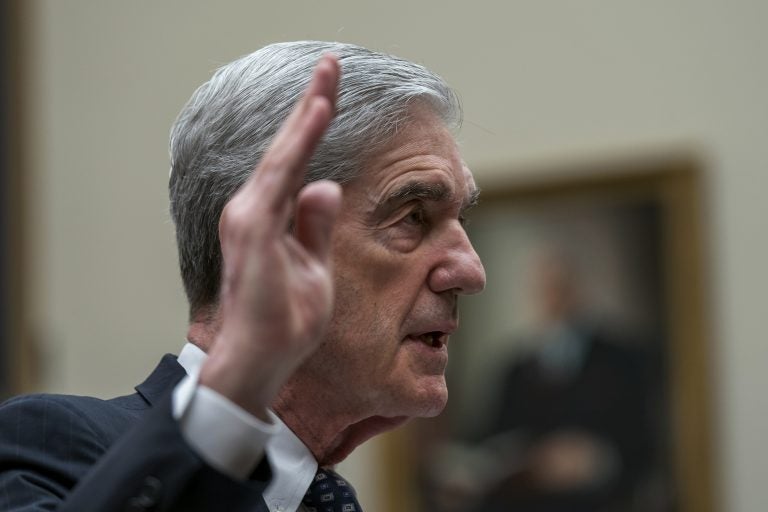 Former special counsel Robert Mueller is sworn in to testify to the House Judiciary Committee about his investigation into Russian interference in the 2016 election, on Capitol Hill in Washington, Wednesday, July 24, 2019. (J. Scott Applewhite/AP Photo)