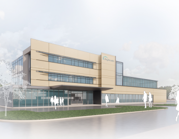 A rendering shows the proposed design for the Bayhealth emergency department. (Courtesy of Bayhealth)