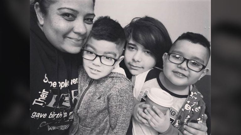 Diana Alvarez with her children (photo provided)