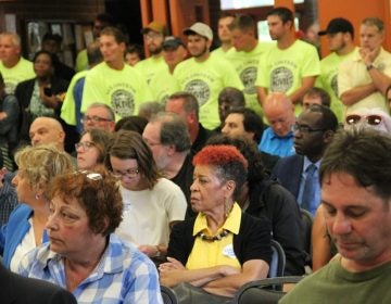 A hearing in Clairton, Pa. to discuss a settlement for air pollution violations at US Steel's Clairton Coke Works. (Reid Frazier/StateImpact Pennsylvania)