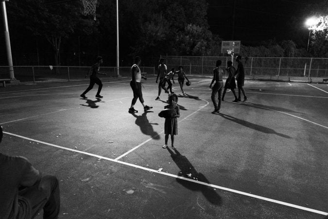 A portrait of summer at the Hank Gathers Recreation Center in North Philadelphia. (Jessica Kourkounis for Keystone Crossroads)