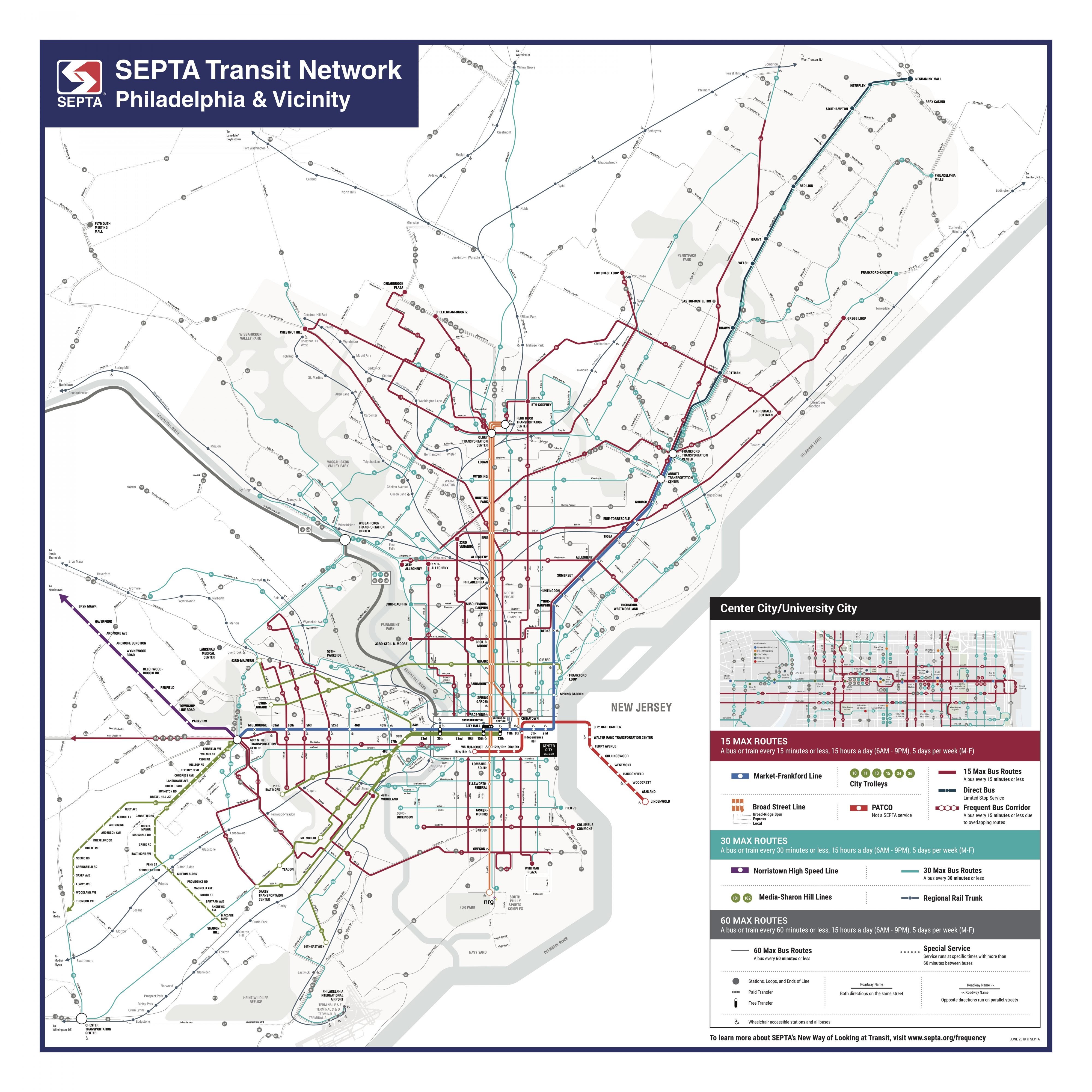 Septa System Map