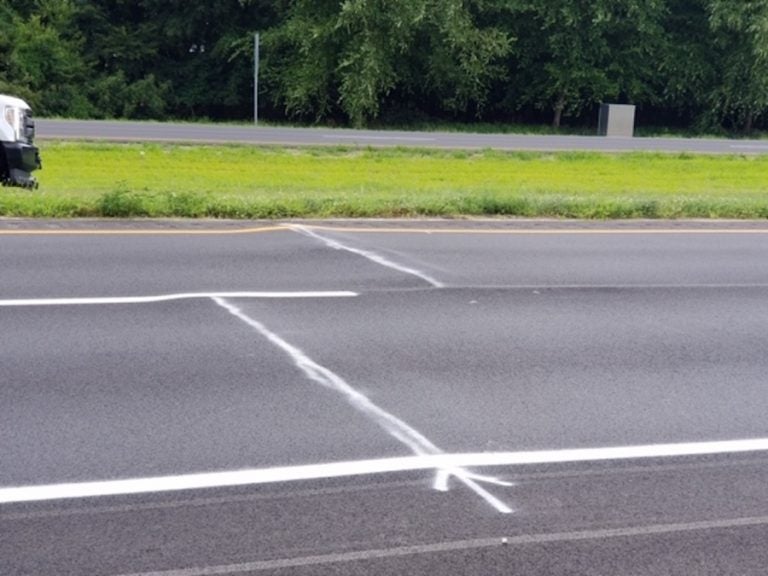 A section of Delaware Route 1 near Milford was damaged by a “road heaving” incident that caused the roadway to buckle. The main route to Delaware’s beaches was repaired overnight and reopened early Friday morning. (DelDOT photo)