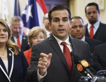 Puerto Rico Gov. Ricardo Rosselló announced late Wednesday that he is resigning from office amid a scandal over hundreds of pages of text messages he exchanged with his inner circle that included sexist, homophobic and other insulting material. (Carolyn Kaster/AP Photo)