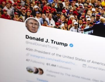 On Tuesday, a federal appeals court upheld a lower court’s ruling that President Trump cannot block people he disagrees with from his Twitter account. Above, Trump’s Twitter feed is seen on June 27. On Tuesday, a federal appeals court upheld a lower court's ruling that President Trump cannot block people he disagrees with from his Twitter account. Above, Trump's Twitter feed is seen on June 27. (J. David Ake/AP)
