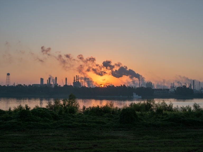 A stretch of the Mississippi River from New Orleans to Baton Rouge, La., that is crowded with chemical plants has been called 