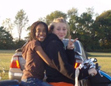 Taylor Allen (left) riding a quad at Black River Equestrian Farm in Hunterdon County, N.J., in 2006. (Courtesy of Taylor Allen)