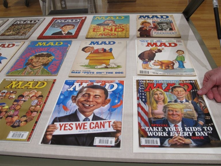  2018 exhibit at the Billy Ireland Cartoon Library & Museum at Ohio State University celebrated the artistic legacy of MAD magazine. (Andrew Welsh-Huggins/AP)