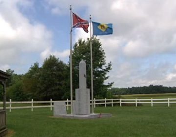 A Confederate monument has cost the Georgetown Historical Society its taxpayer-funded grant. (WHYY, file)