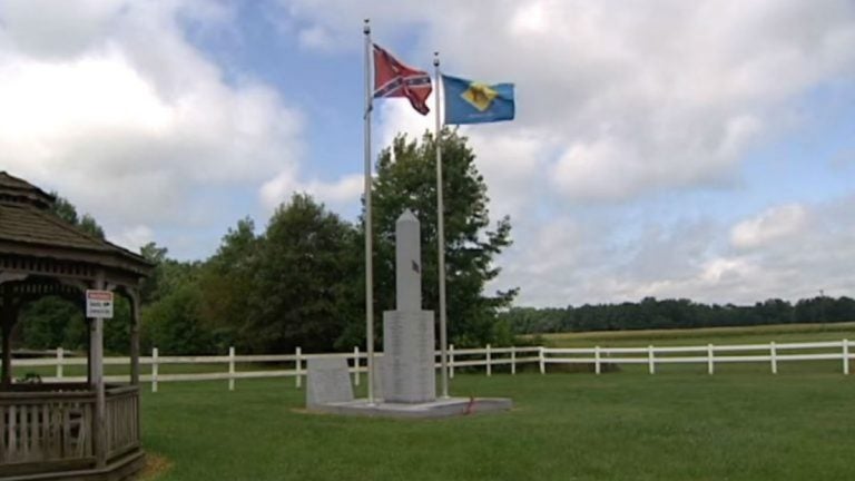 A Confederate monument has cost the Georgetown Historical Society its taxpayer-funded grant. (WHYY, file)