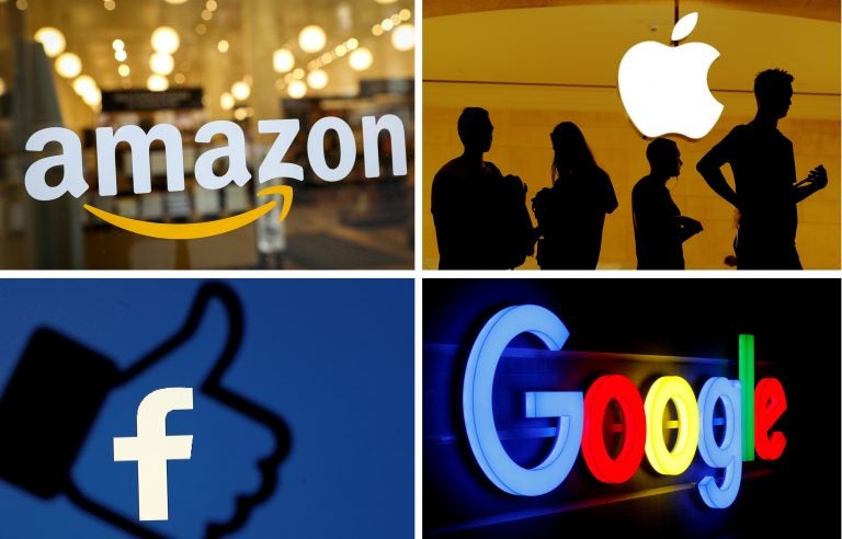 U.S. lawmakers will question lobbyists and officials from Facebook, Google, Amazon and Apple on an array of issues. (Reuters)