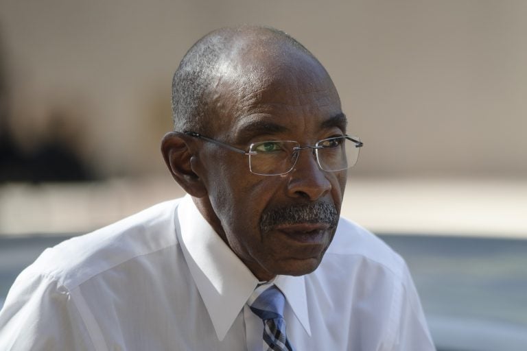 Former Philadelphia Sheriff John Green arrives at the federal courthouse in Philadelphia, Thursday, Aug. 1, 2019. Green, Philadelphia's longest-serving sheriff, is scheduled to be sentenced Thursday for using bribes from a campaign donor to help buy two homes and then awarding him millions in city business. (Matt Rourke/AP Photo)