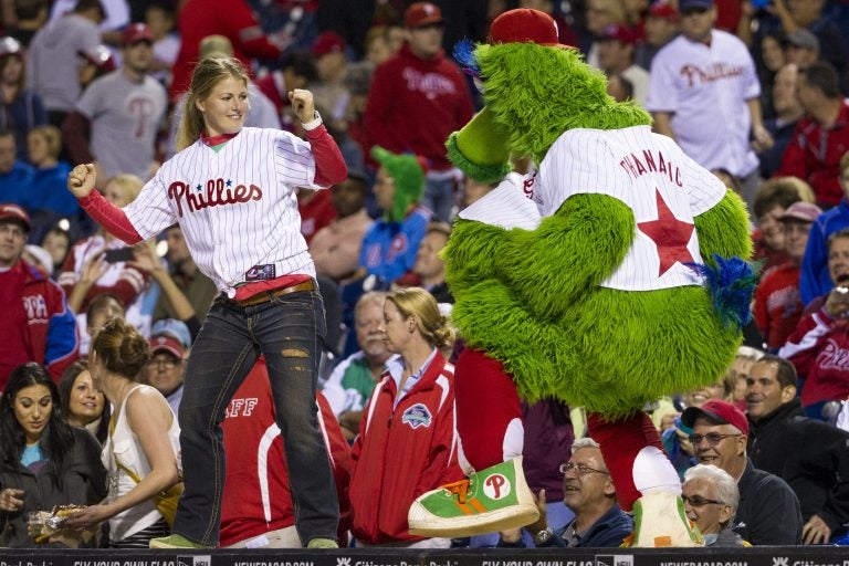 The Philadelphia Phillies have sued the New York company that created the Phanatic mascot to prevent the green fuzzy fan favorite from becoming a free agent. (Chris Szagola/AP Photo)