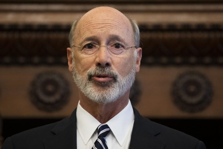 Gov. Tom Wolf speaks during a news conference at City Hall in Philadelphia, Thursday, Aug. 15, 2019. (Matt Rourke/AP Photo)