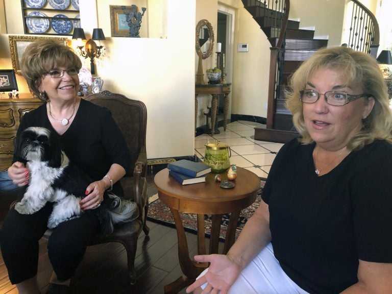 Terrie Dietrich, left, and her daughter Erin Cross, talk in Dietrich’s home in Henderson, Nev., Thursday, Aug. 22, 2019. (Michelle L. Price/AP Photo)