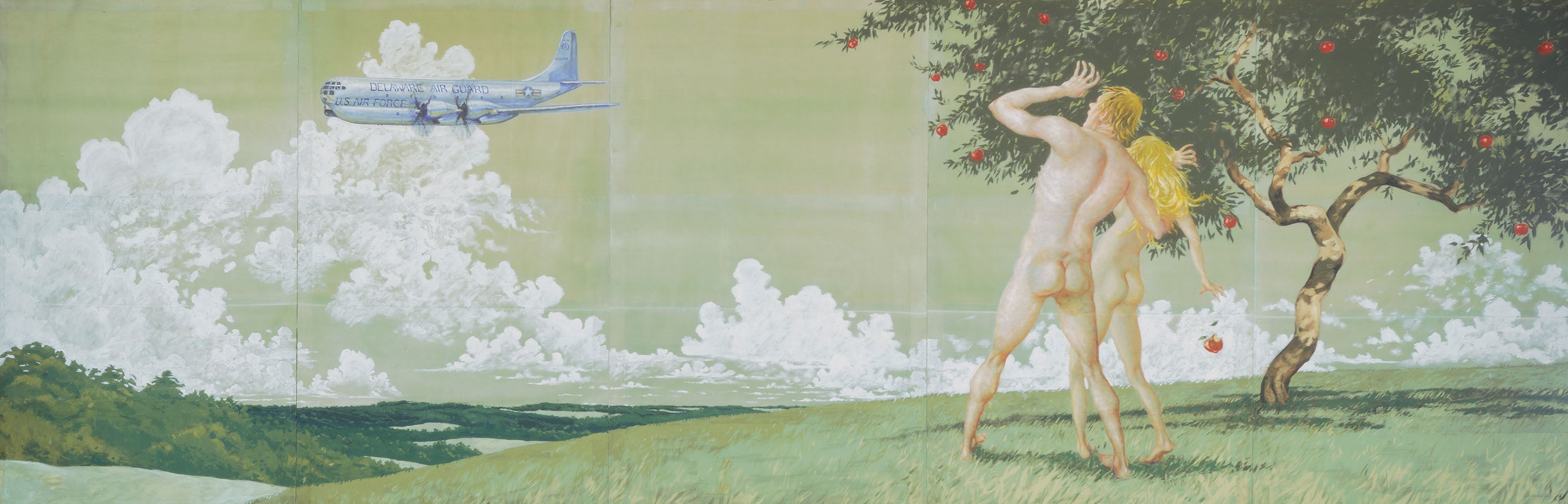 Bare buttocks of Adam and Eve trigger military art controversy