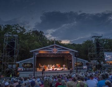 Margo Price performs with her band at the Philadelphia Folk Festival