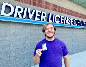 Finn Nahill got the first gender neutral marker on a driver's license issued by the Huntingdon Valley, Pennsylvania DMV. (Photo provided by Morgan Selkirk)