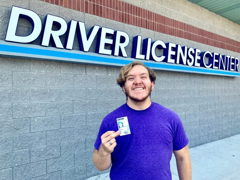 FinneganX (1) Finn Nahill got the first gender neutral marker on a driver's license issued by the Huntingdon Valley, Pennsylvania DMV. (Photo provided by Morgan Selkirk)