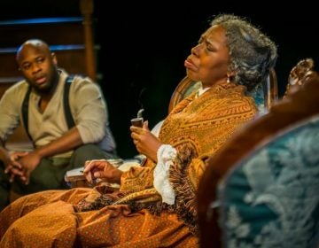 Akeem Davis and Zuhairah in Arden Theatre Company’s production of 'Gem of the Ocean,' which received 11 Barrymore nominations, the most for any production staged last season. (Photo courtesy of Ashley Smith/ Wide Eyed Studios)  