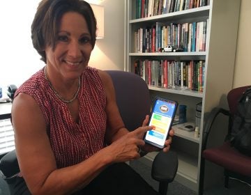 The HeNN app developed at the University of Delaware provides detailed information about help for those struggling with substance use disorder. (Mark Eichmann/WHYY)