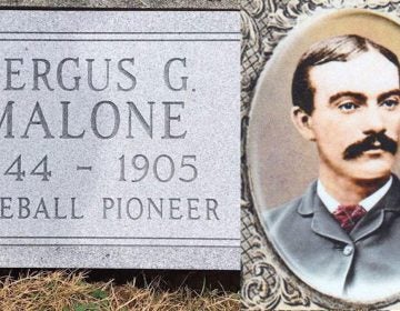 Vintage baseball clubs from Philadelphia and Delaware will honor one of the game’s original stars, Fergy Malone, with a grave marker on Sunday and then renew their own friendly rivalry. (Courtesy of Diamond State Baseball Club)