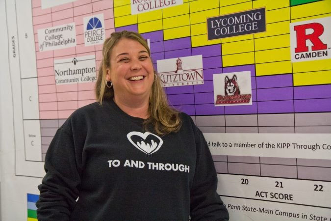 Susan Larson is the last of the original teachers who still works for KIPP Philadelphia Schools. (Kimberly Paynter/Keystone Crossroads)