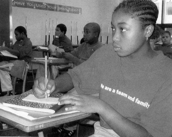 Lost at her old school, Deena Swann had an academic transformation at KIPP. Here she is in sixth grade, her second year at KIPP. (Photo from KIPP Philadelphia yearbook, 2004-05)