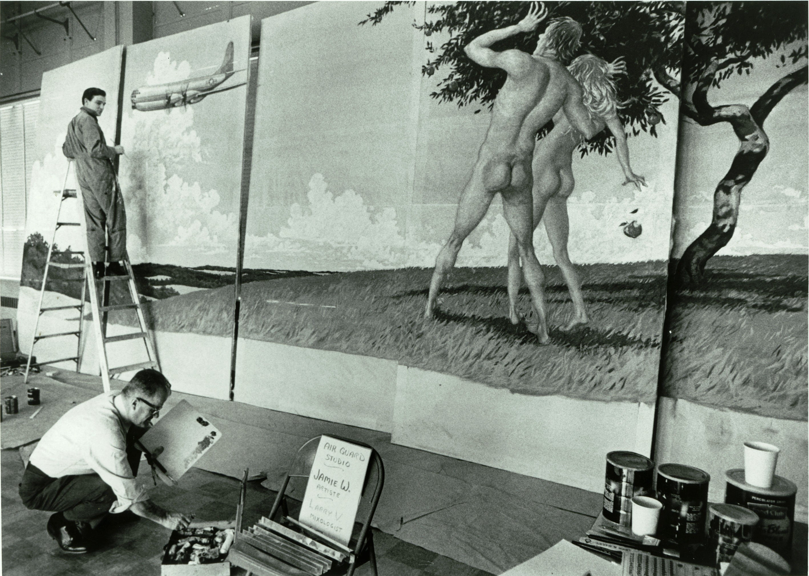 Bare buttocks of Adam and Eve trigger military art controversy
