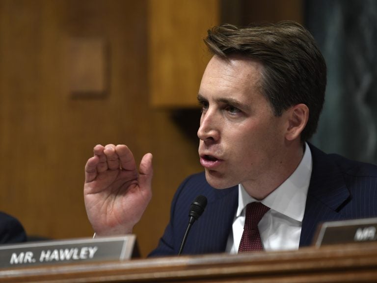 Sen. Josh Hawley has made it a point to challenge the major tech companies since his election in 2018. (Susan Walsh/AP Photo)