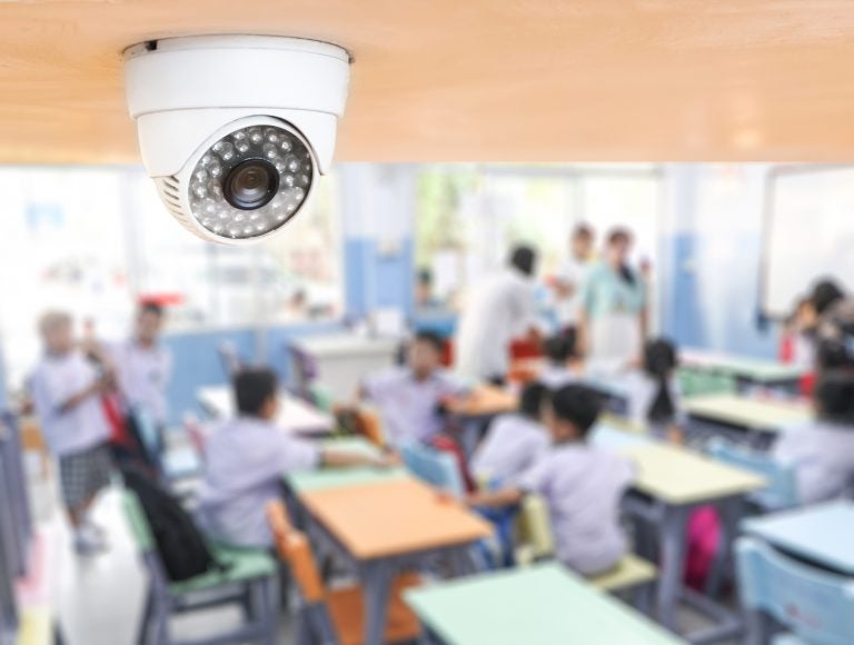 CCTV Security monitoring student in a classroom at a school.(Bigstock/Memoryman)