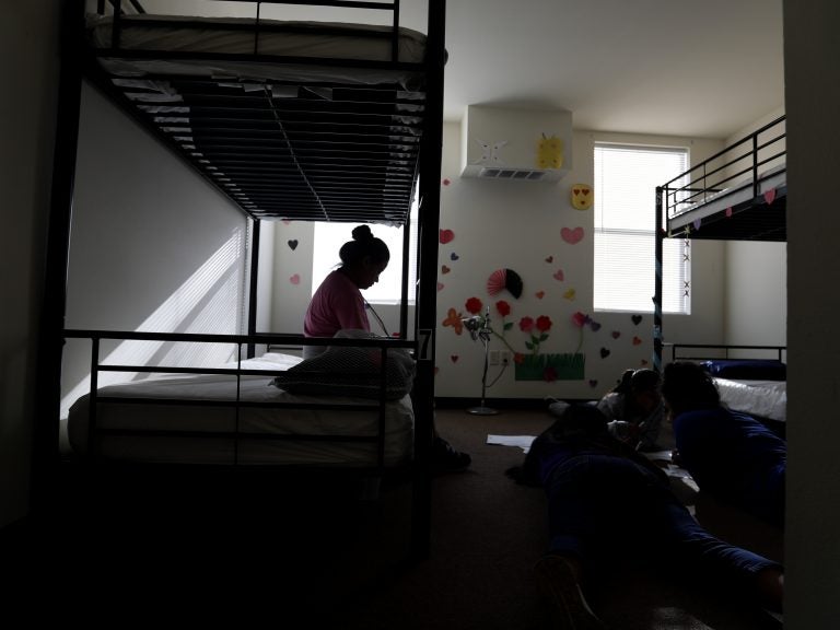 When children are held for long periods away in detention centers, such as this center for migrant children in Carrizo Springs, Texas, they may suffer psychological harm. (Eric Gay/AP Photo)