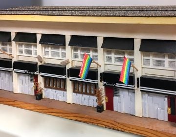 A diorama of Woody's, the beloved Gayborhood bar MICHAELA WINBERG / BILLY PENN
