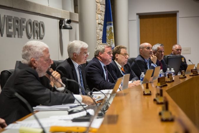 The Haverford Board of Commissioners. (Emily Cohen for WHYY)