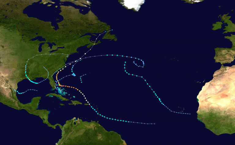 2019 Atlantic hurricane season summary map as of Sept. 10. (Image: wikipedia.org)