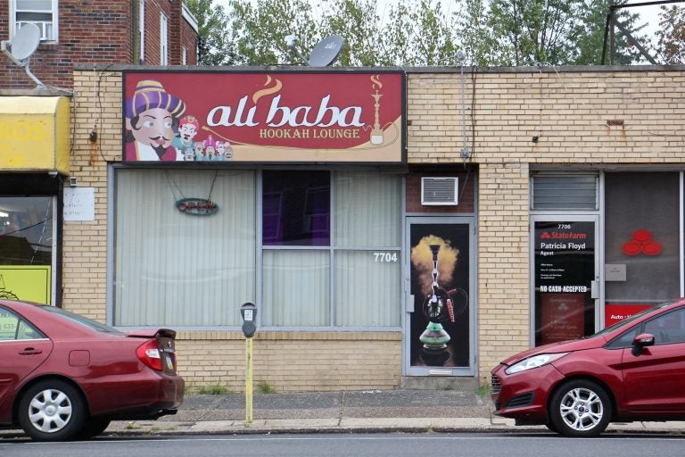 Ali Baba Hookah Lounge on Castor Avenue in Northeast Philadelphia. (Emma Lee/WHYY)