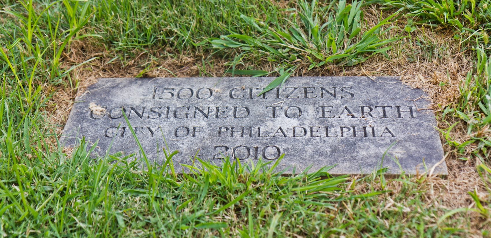 A grave without names marks the spot where aborted fetuses are buried. (Kimberly Paynter/WHYY)