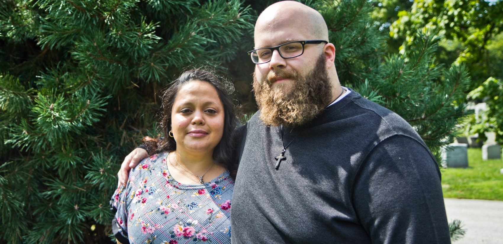 Loida and John McKeever are trying to get the city to place a headstone at the bural site of aborted fetuses. (Kimberly Paynter/WHYY)