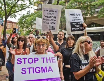 File Photo: Safe injection site supporters in Philadelphia rallied outside a federal hearing to determine if the proposed Safehouse would violate the federal Controlled Substances Act.