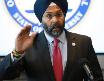 New Jersey Attorney General Gurbir Grewal holds a press conference in Newark, N.J. on Friday, Sept. 27, 2019. (Office of the Attorney General/Tim Larsen)