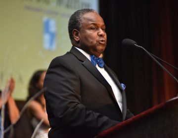 Cheyney University President Aaron Walton speaks at the 2019 Philadelphia UNCF Mayor’s Masked Ball. The embattled university recently received $60,000 in grants from the UNCF. (Ronald Gray/The Philadelphia Tribune)