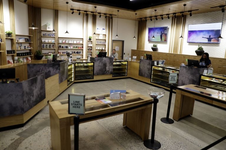 The sales floor of Beyond/Hello, Center City Philadelphia's first medical marijuana dispensary is seen, Thursday, Jan. 24, 2019. (Matt Slocum/AP Photo)