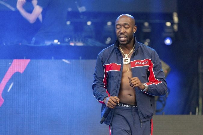 Freddie Gibbs during the Made In America Music Festival on August, 31 2019, in Philadelphia. (Photo by Daniel DeSlover/Sipa USA)(Sipa via AP Images)