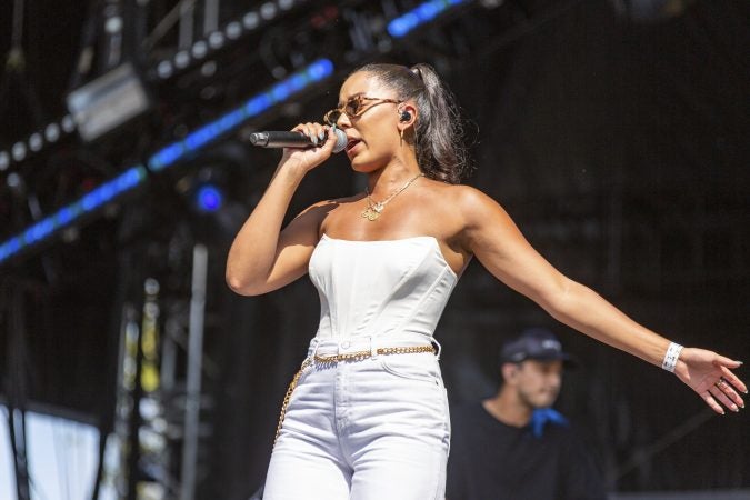 Grace Carter during the Made In America Music Festival on August, 31 2019, in Philadelphia. (Photo by Daniel DeSlover/Sipa USA)(Sipa via AP Images)