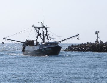 Ann Kathryn sails into the Manasquan Inlet