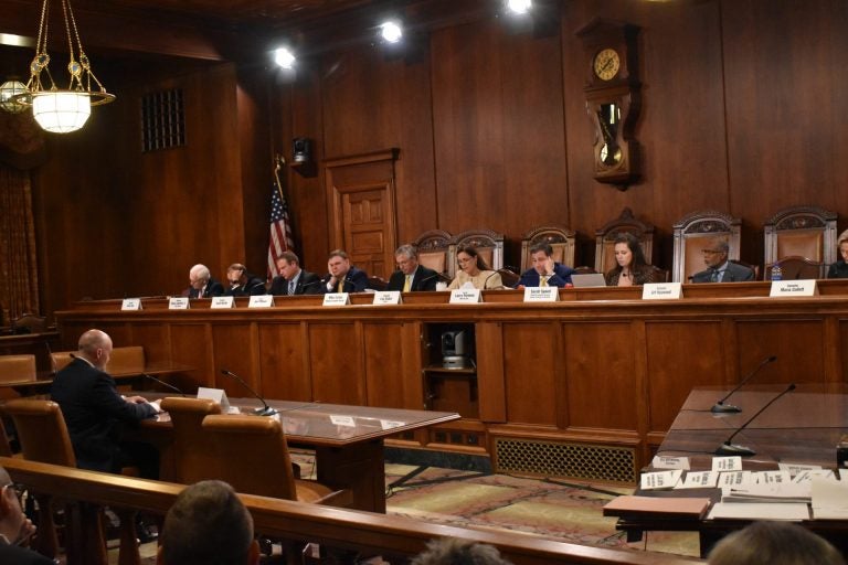 Senators listen during a Senate Judiciary Committee hearing on September 25, 2019, in Harrisburg, Pa. (Ed Mahon/PA Post)