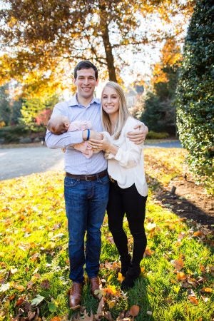 David, Caitlin and Baby Amelia. Courtesy of David Fajgenbaum