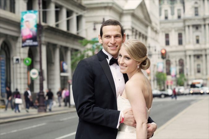 David and Caitlin's wedding photo. Courtesy of David Fajgenbaum