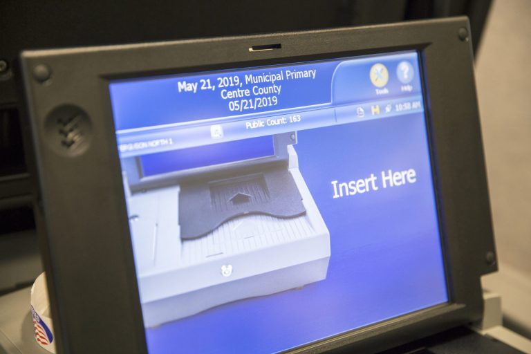 Centre County introduced new ES&S voting machines in the primary on May 21, 2019. (Min Xian/WPSU)