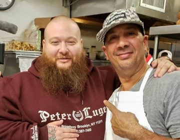 Action Bronson and Angelo's owner Danny DiGiampietro (Instagram / @angelos_pizzeria_south_philly)